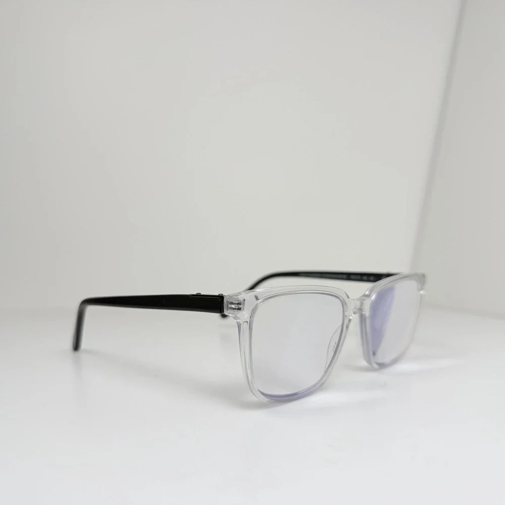Fossil FOS7173 900 Crystal Square Eyeglasses Frames 53-17-145 Clear Unisex